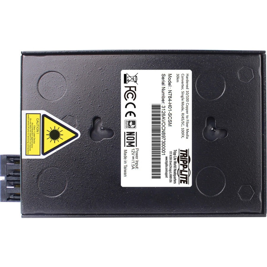 Hardened Media Converter 10/100 Mbps RJ45/SC Singlemode - Tripp Lite N784-H01-SCSM | TecISoft