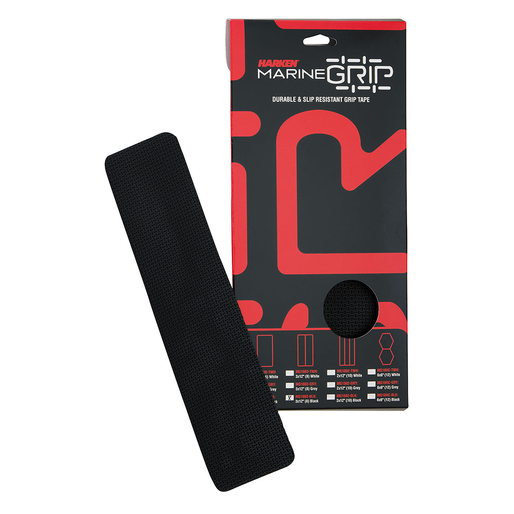 Harken Marine Grip Tape - 3 x 12&quot; - Black - 8 Pieces