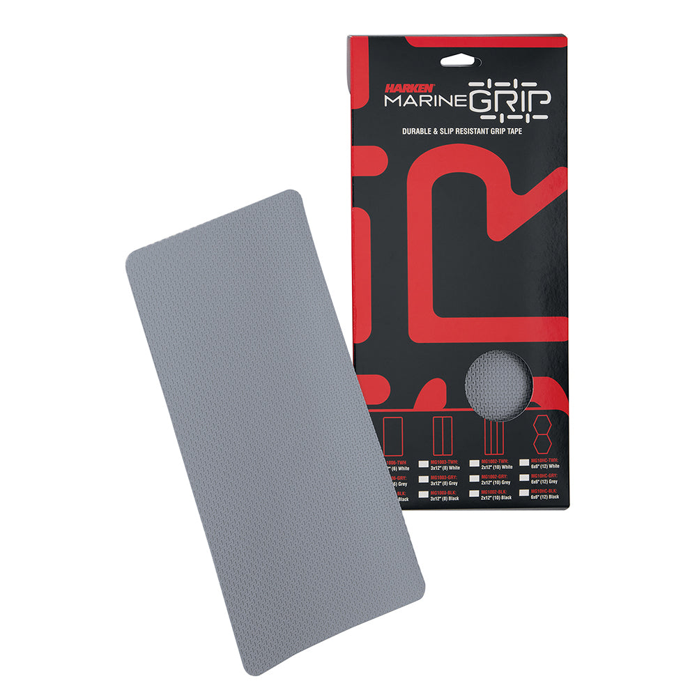 Harken Marine Grip Tape - 6 x 12&quot; - Grey - 6 Pieces