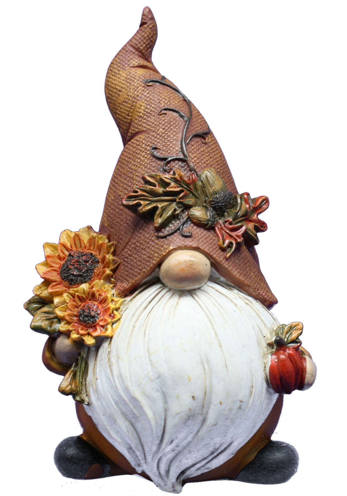 Harvest Gnome With Sunflowers Figurine