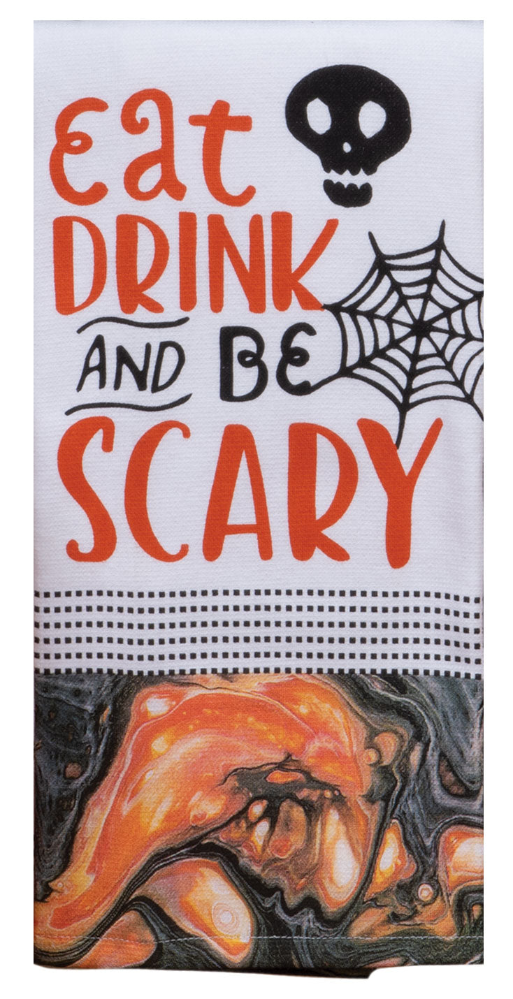 Haunted Home Eat Drink & Be Scary Dual Purpose Terry Towel