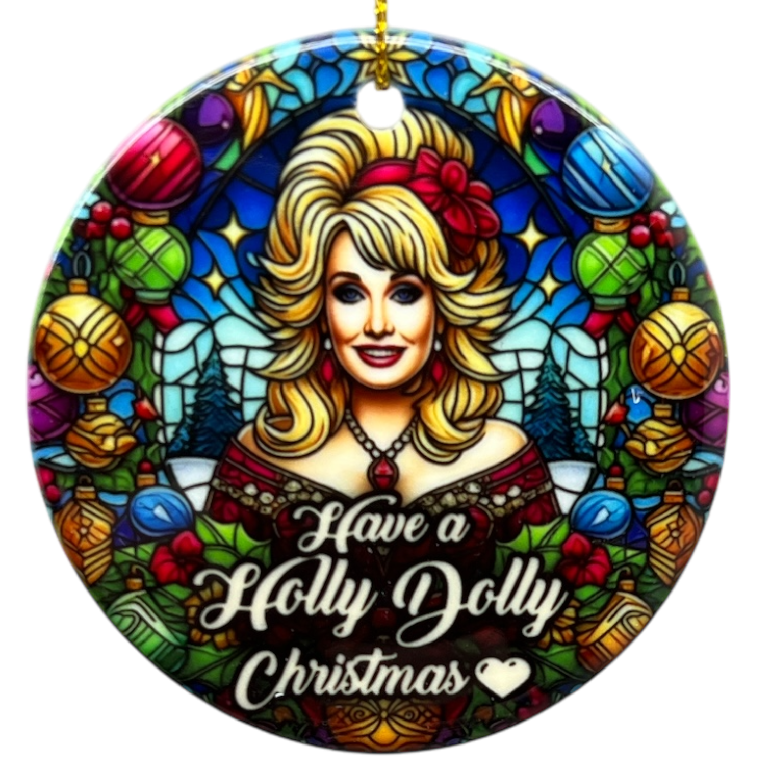 Have A Holly Dolly Christmas Ornament