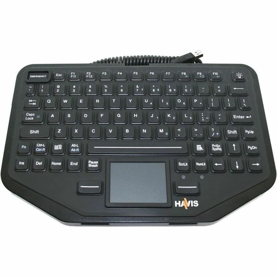 Havis Keyboard - Cable Connectivity - USB 2.0, USB 1.1 Interface - 86 Key Volume Control