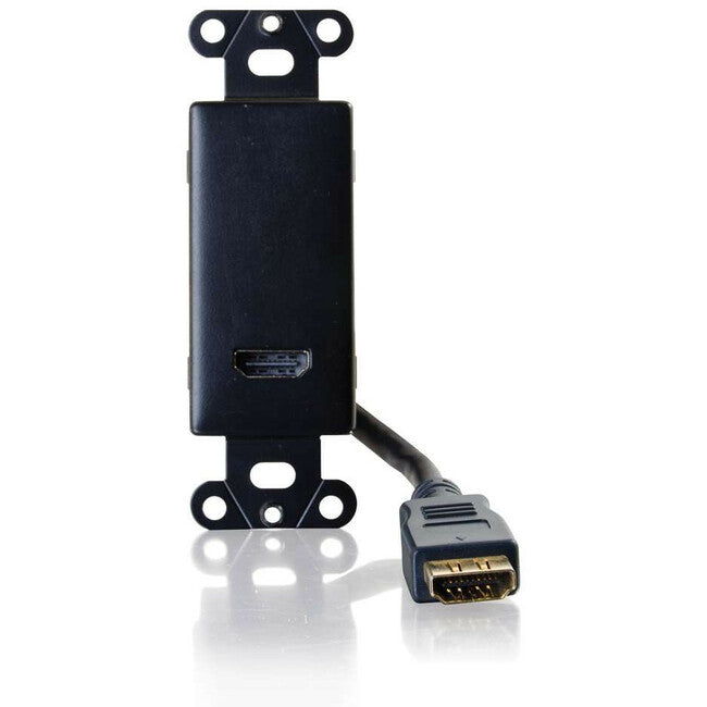 Hdmi Pass Through Wall Plate - Black