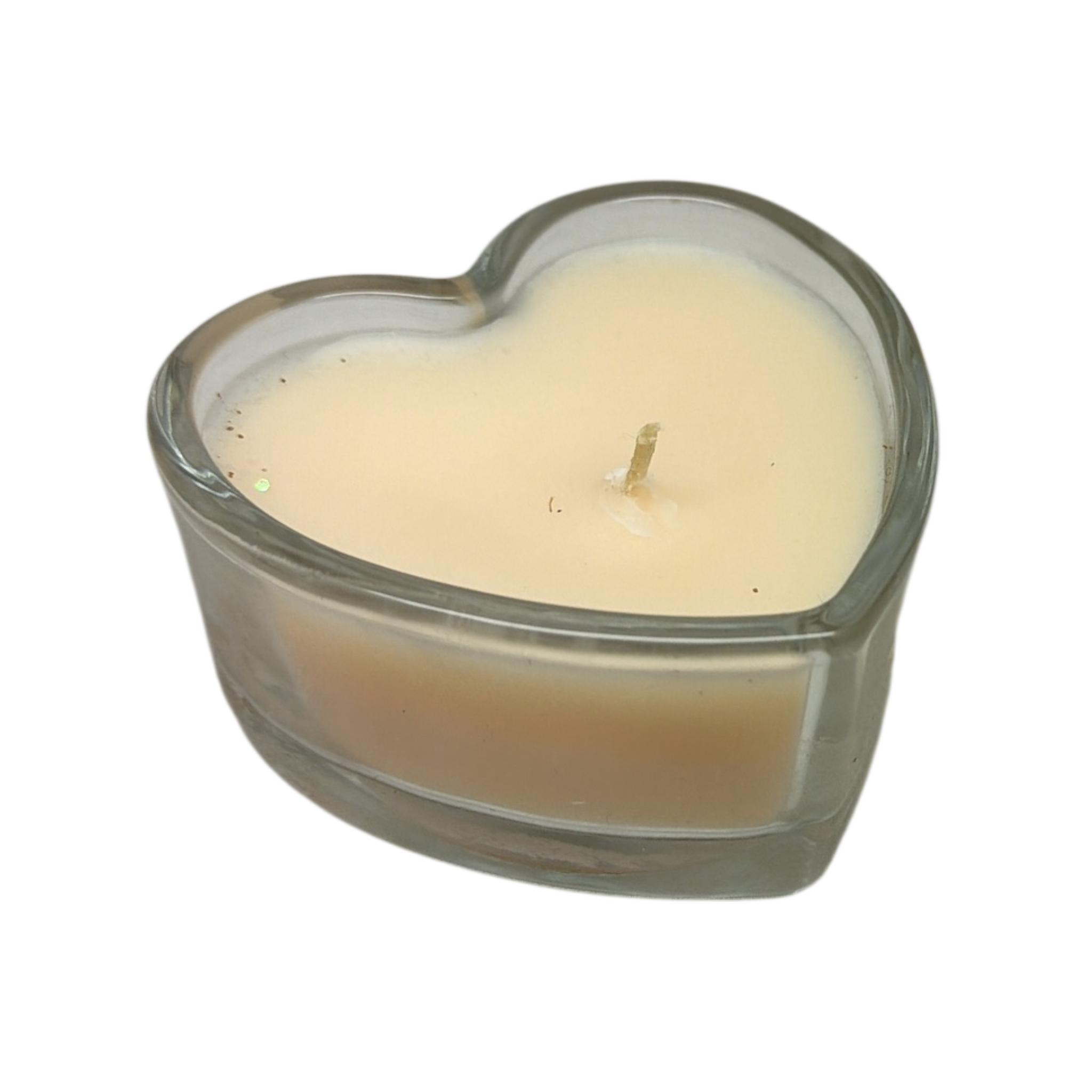 Heart Shaped Fresh Linen Scented Jar Candle - Clear