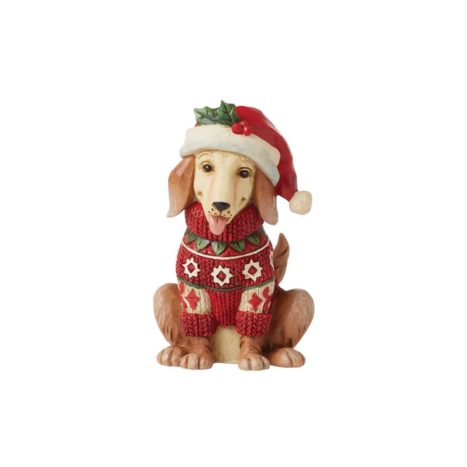 Heartwood Creek Mini Christmas Dog Figurine