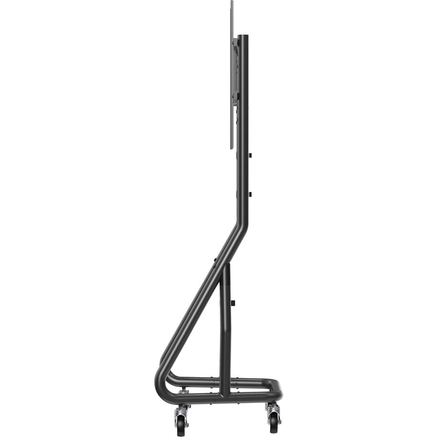 Heavy-Duty Mobile Cart for 45-60" Flat-Panel Displays - Portrait Floor Stand | TecISoft DMCSP4560HDS