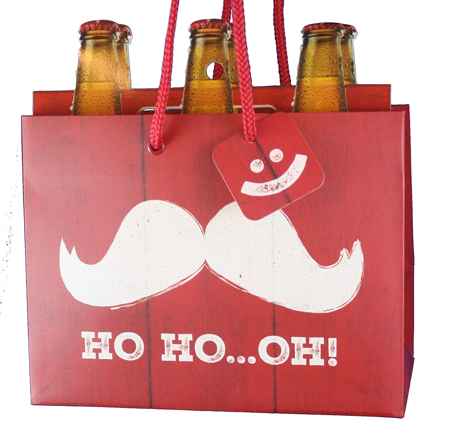 Heavyweight Gift Bag for 6-packs - Ho Ho Oh!