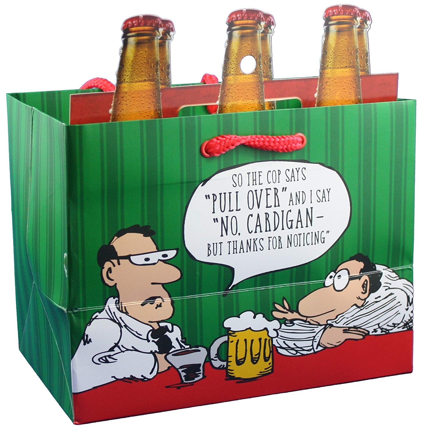 Heavyweight Gift Bag for 6-packs - Pull Over