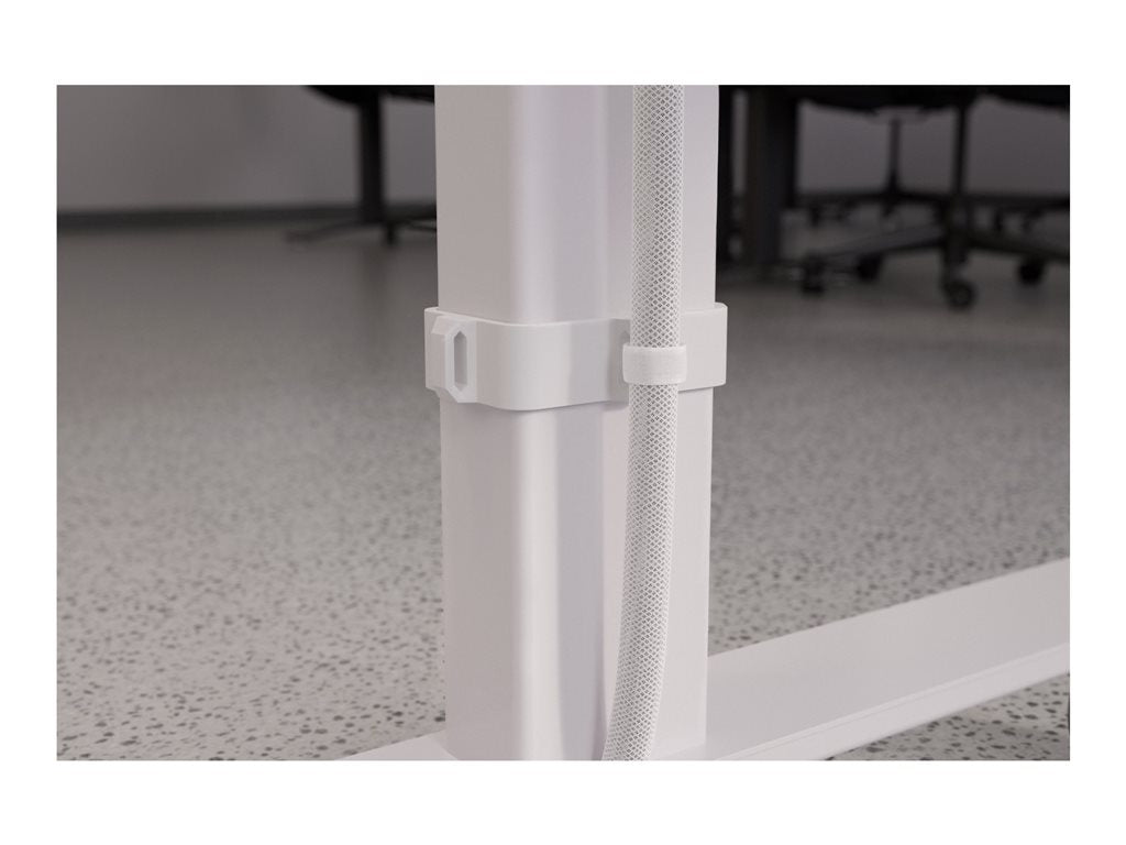 Heckler 4U - Lectern - mobile - powder-coated steel, powder-coated aluminum, stainless steel, bio plastic - white H920C-WT