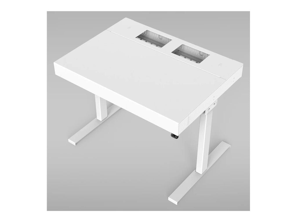 Heckler 4U - Lectern - mobile - powder-coated steel, powder-coated aluminum, stainless steel, bio plastic - white H920C-WT