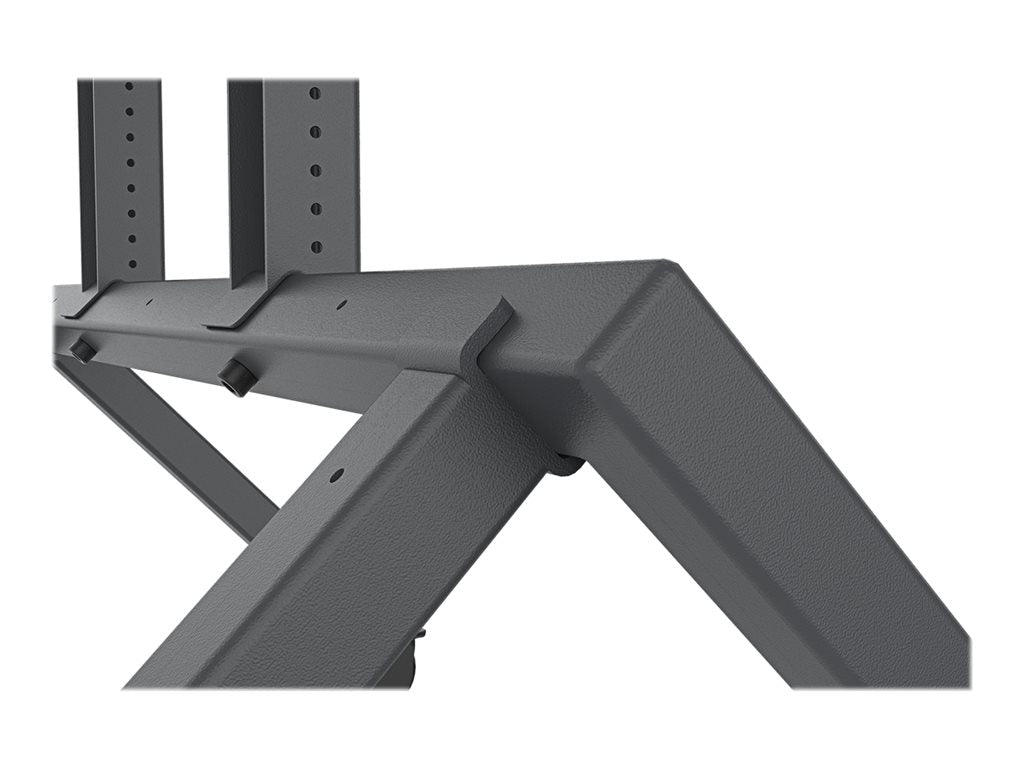 Heckler AV - Cart - for LCD display - steel - black gray - screen size: 50-75" - mounting interface: 400 mm" H714-BG