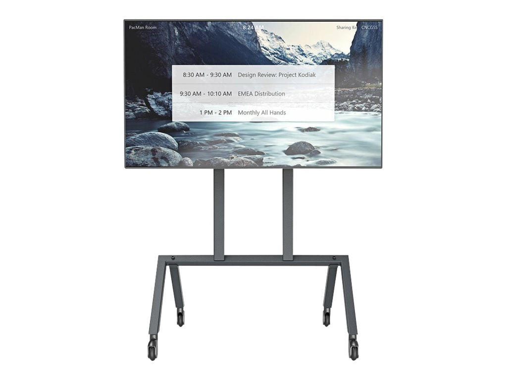 Heckler AV - Cart - for LCD display - steel - black gray - screen size: 50-75" - mounting interface: 400 mm" H714-BG