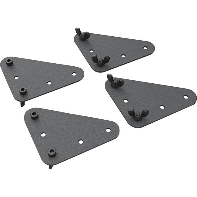 Heckler Av - Mounting Component (4 Vesa Adapters) - For Lcd Display - Steel - Black Gray - Cart Mountable, Stand Mountable