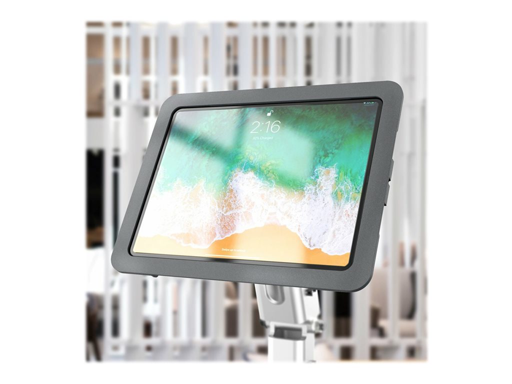 Heckler WindFall - Enclosure - for tablet - steel - black gray - screen size: 12.9 - VESA bracket mounting - for Apple