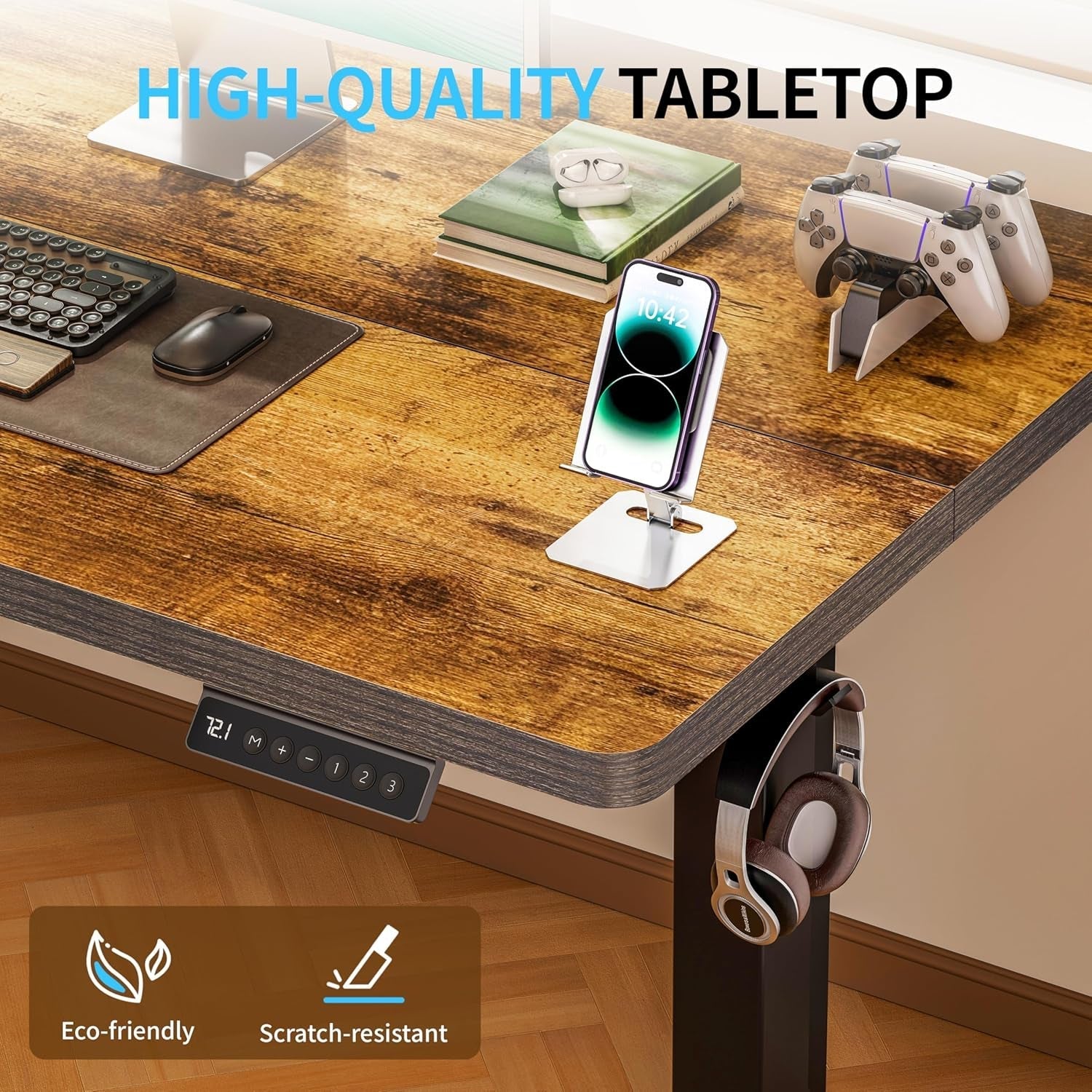 Height Adjustable Electric Standing Desk for Home Office