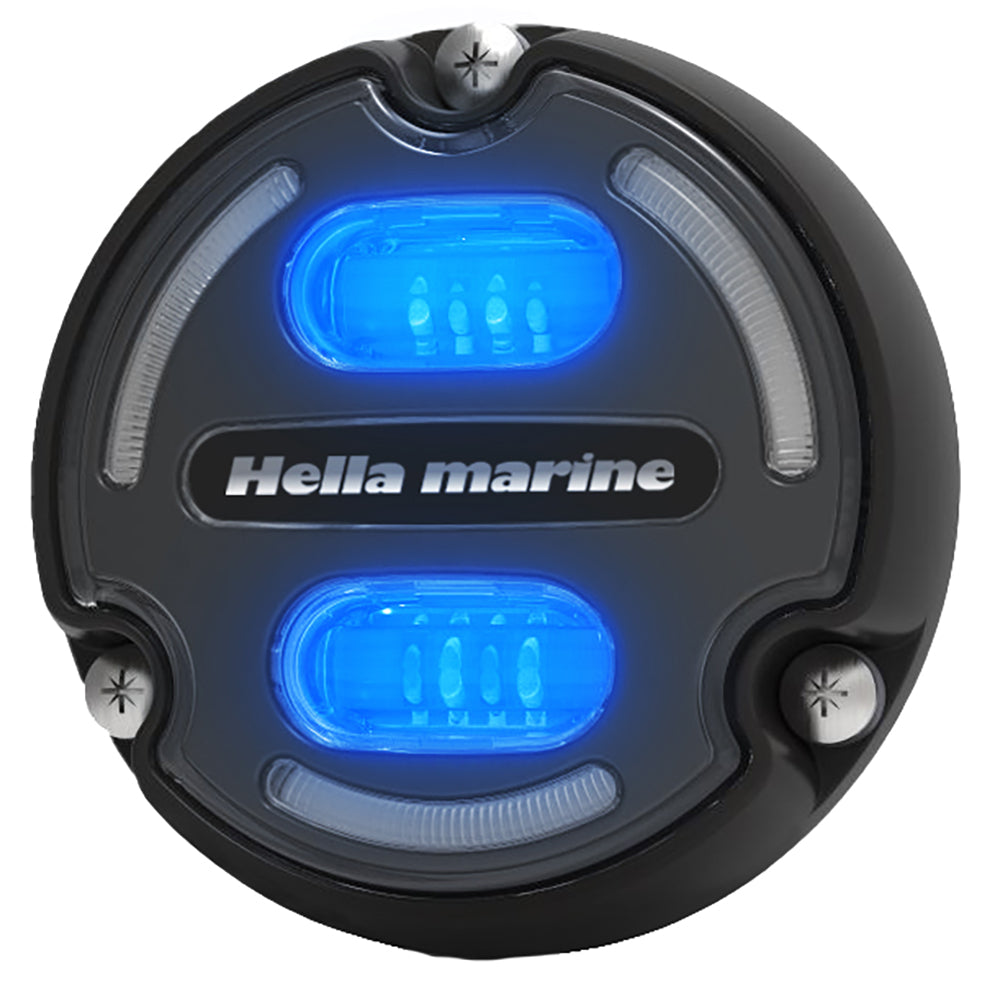 Hella Marine Apelo A2 Blue White Underwater Light - 3000 Lumens - Black Housing - Charcoal