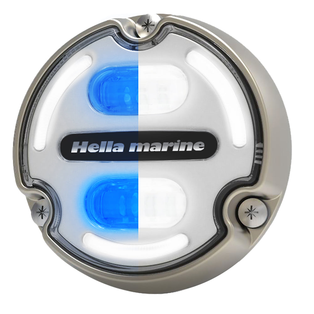 Hella Marine Apelo A2 Blue White Underwater Light - 3000 Lumens - Bronze Housing - White