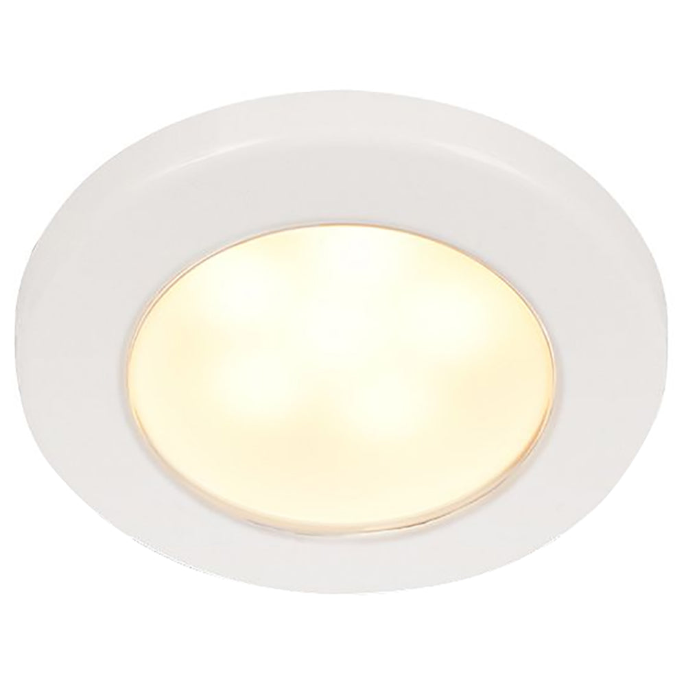 Hella Marine EuroLED 75 3" Round Screw Mount Down Light - Warm White LED - White Plastic