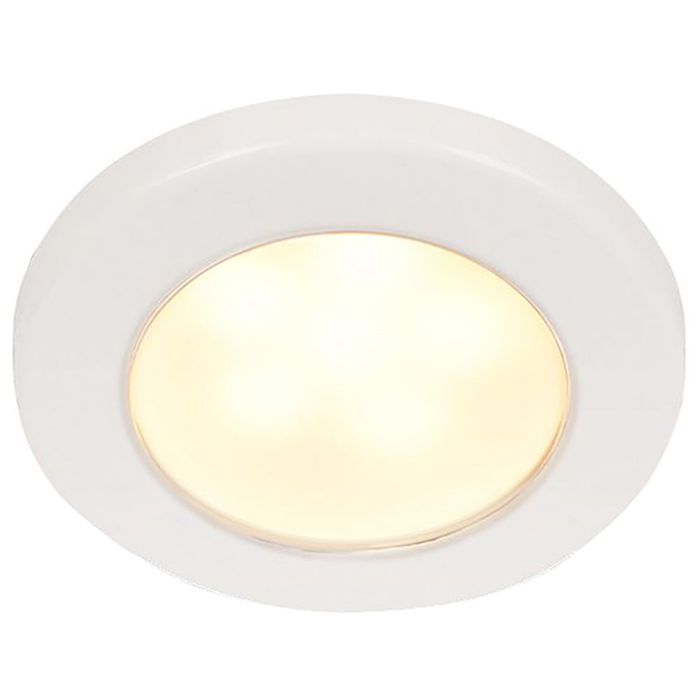 Hella Marine EuroLED 75 3" Round Screw Mount Down Light - Warm White LED - White Plastic