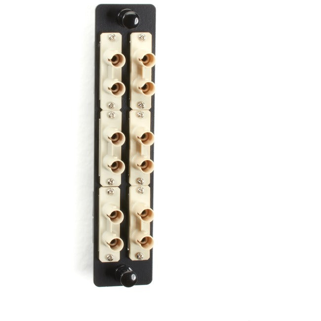 High-Density Multimode Fiber Adapter Panel - Ceramic Sleeve, (6) St/Sc Duplex, B