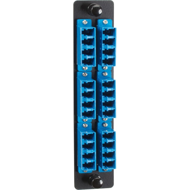 High-Density Single-Mode Fiber Adapter Panel - Ceramic Sleeve, (12) Lc Duplex, B