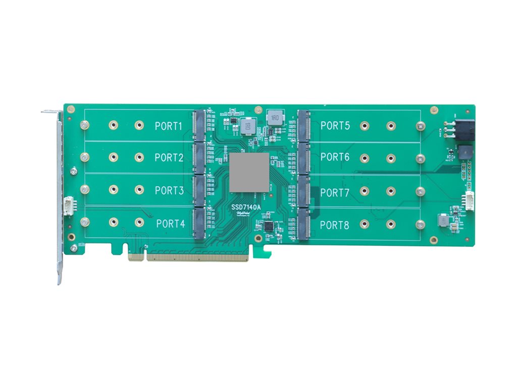 HighPoint Rocket 1108A - Storage controller - HBA - 8 Channel - M.2 NVMe Card - PCIe 3.0 x16 R1108A