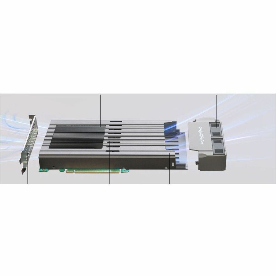 HighPoint SSD7749M PCIe 4.0 x16 / 8x 22110 M.2 Ports - PCI Express 4.0 x16 - Plug-in Card