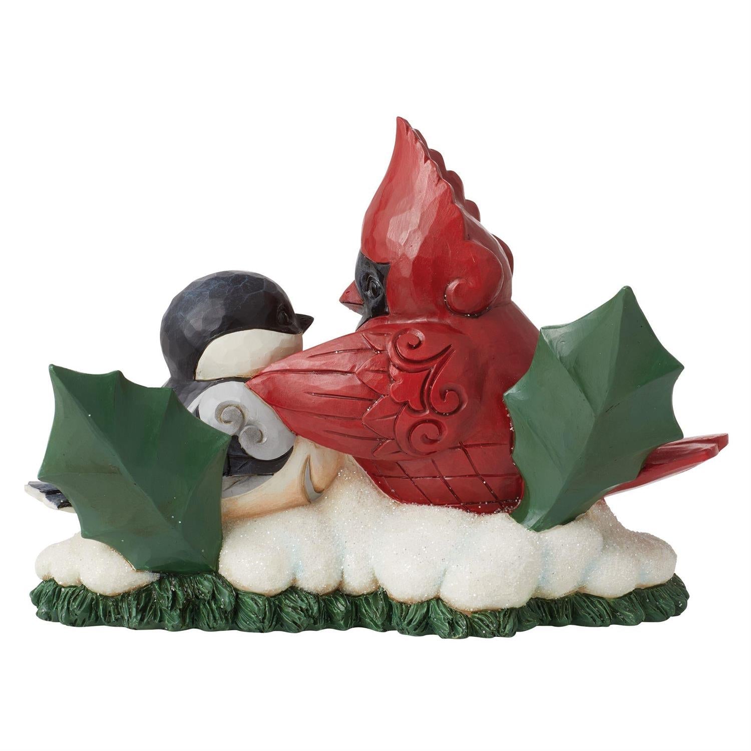 Highland Glen Cardinal And Chickadee Figurine