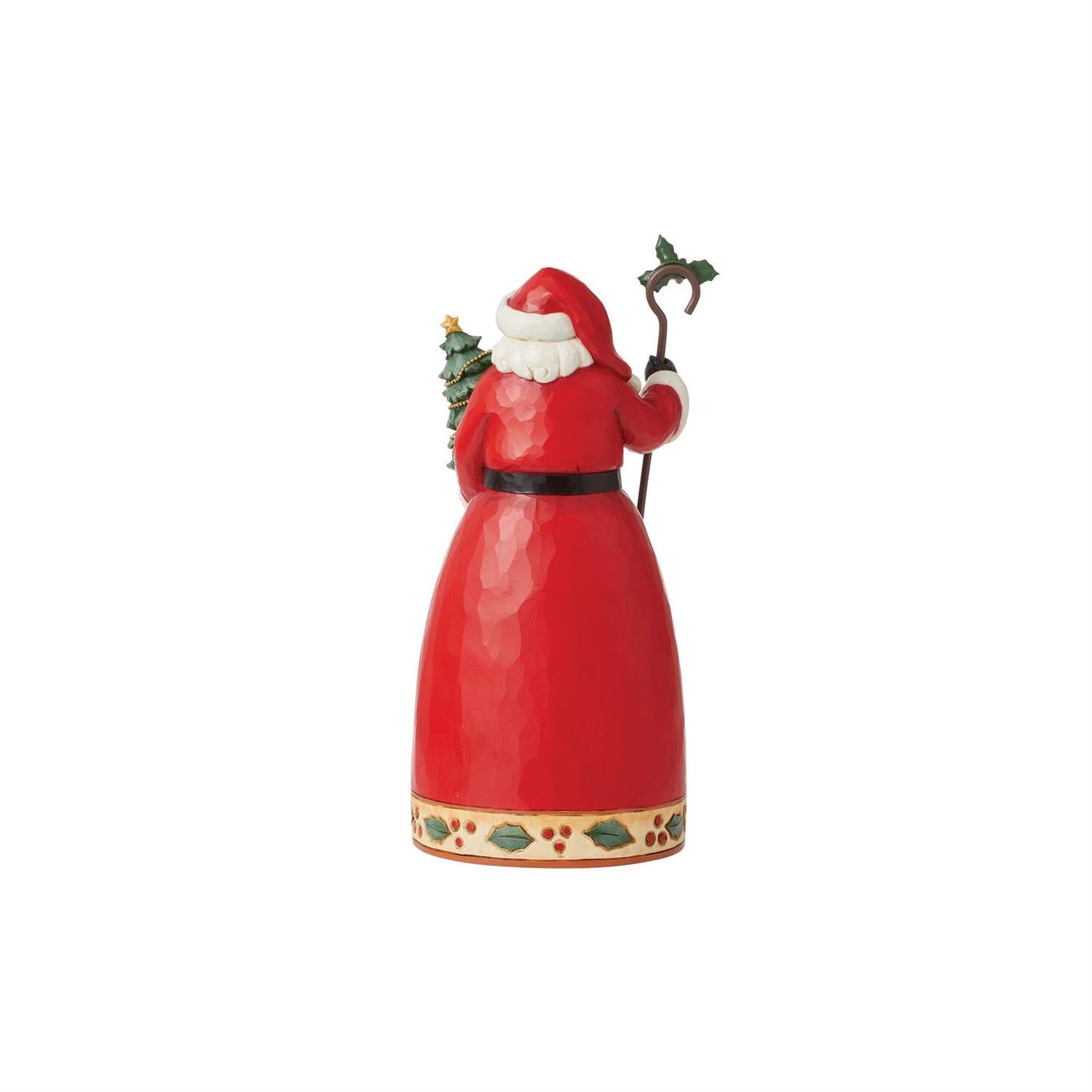 Highland Glen Santa with Holly Tree Cane
