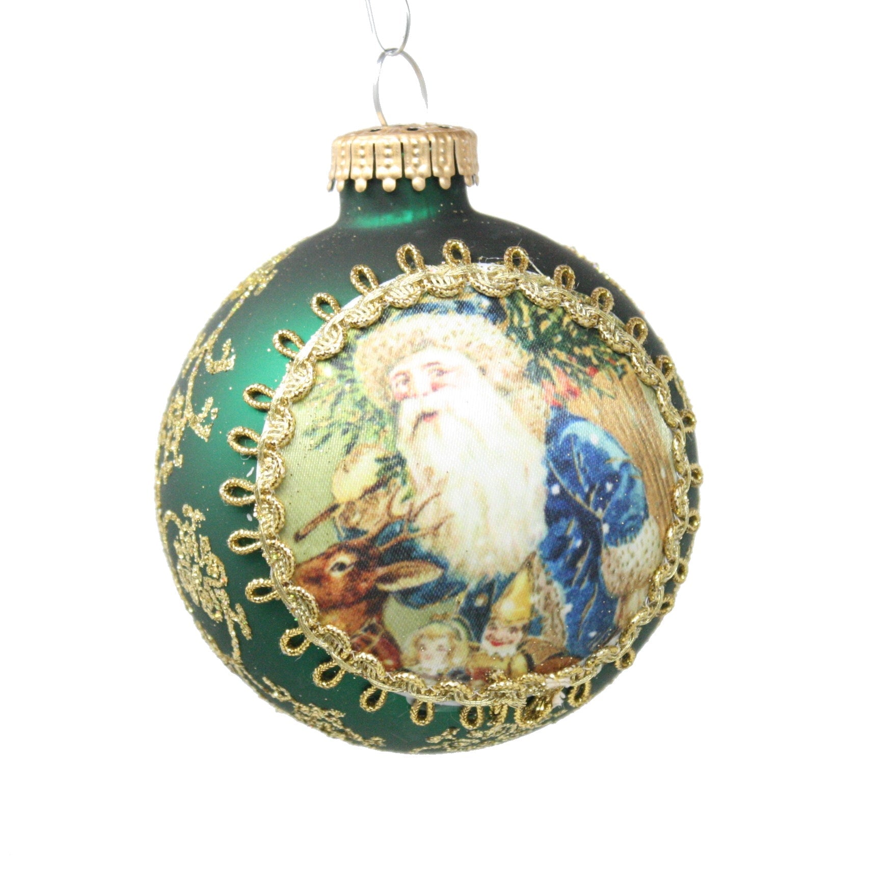 Historic Santa on Silk 2025 Ornament - 1912 Sint Niklaes