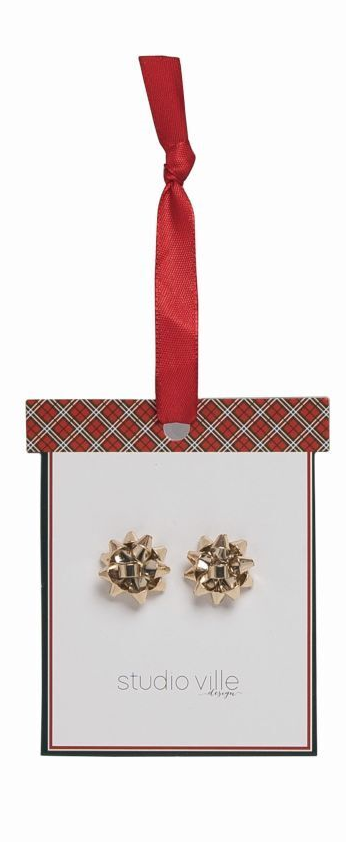 Holiday Bow Earrings -