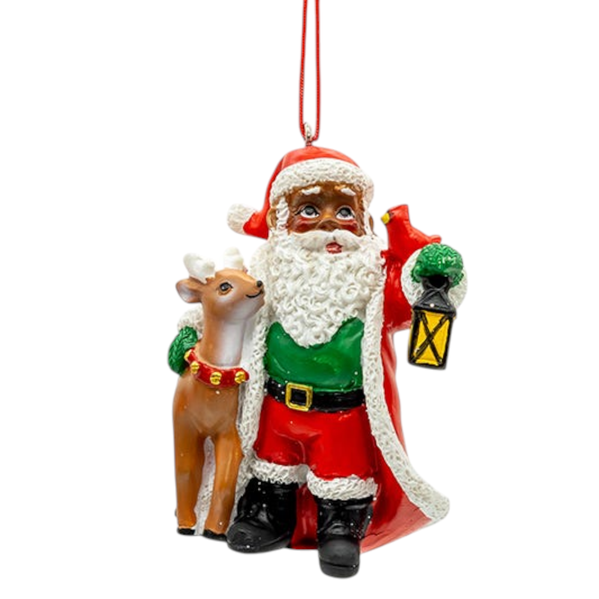 Holiday Cheer Santa and Friends Ornament