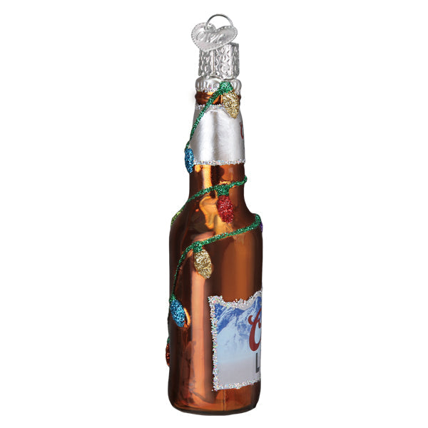 Holiday Coors Lite Bottle Ornament