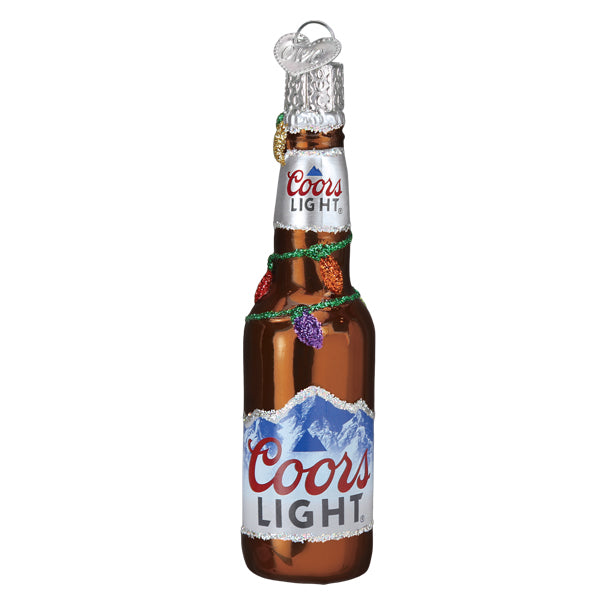 Holiday Coors Lite Bottle Ornament