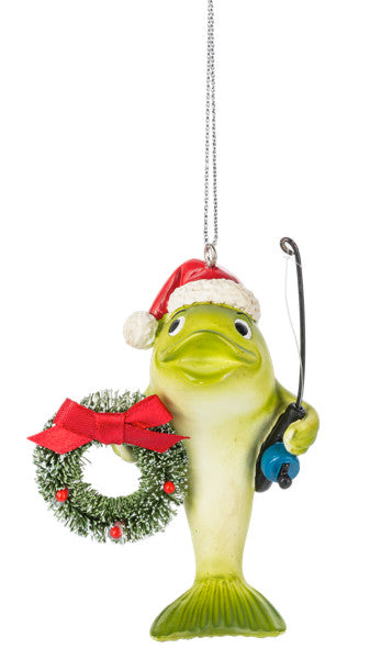 Holiday Fishermen Fish Ornament -
