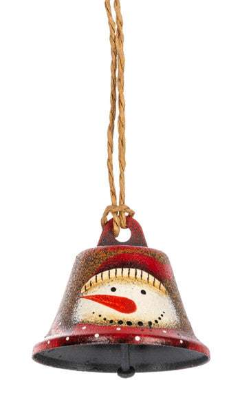 Holiday Icon Bell Ornament - Snowman