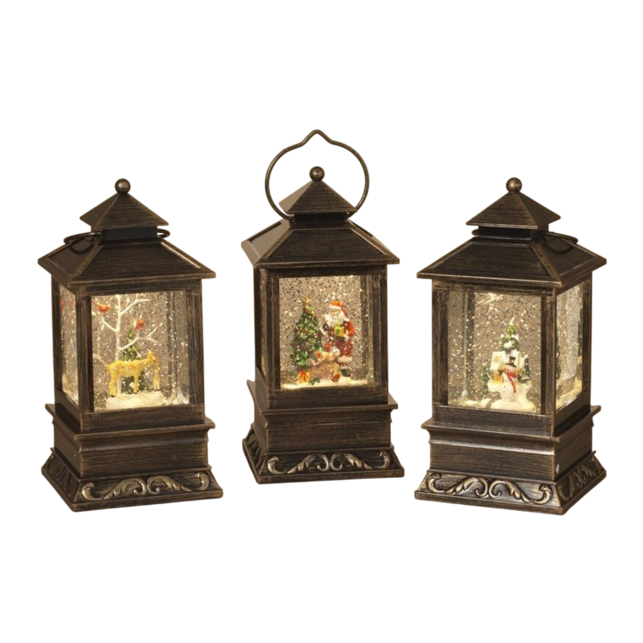 Holiday Lantern Snowglobe -