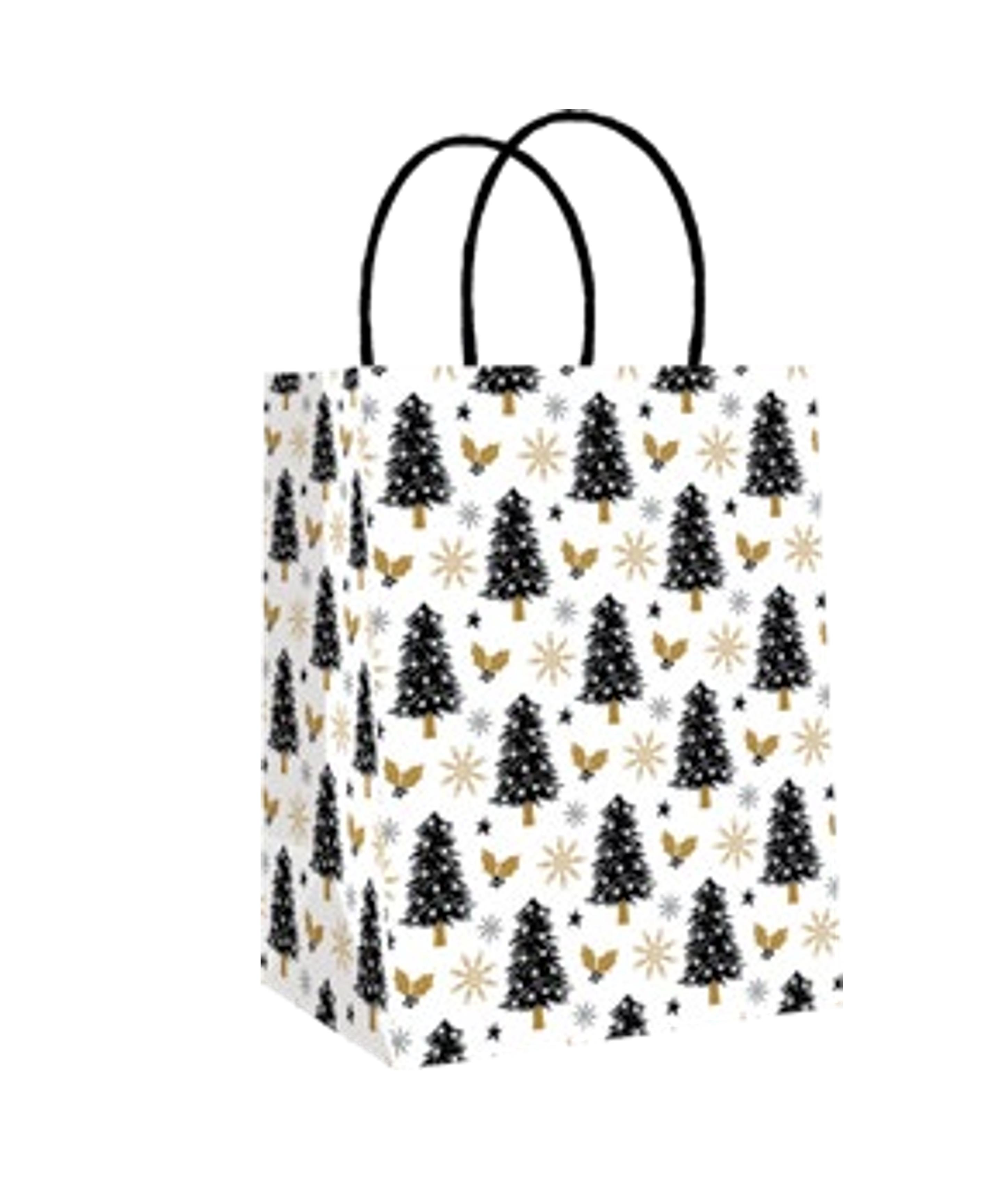 Holiday Medium Kraft Gift Bags -