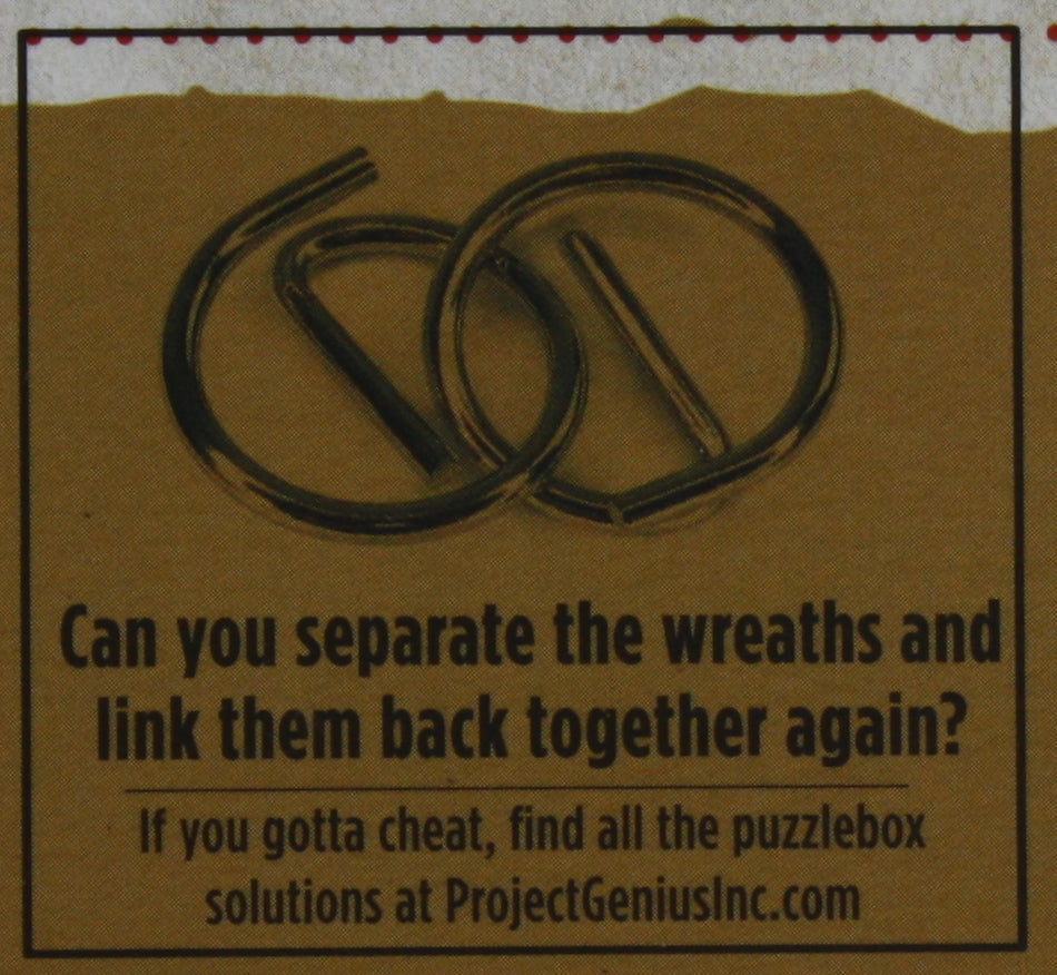 Holiday Puzzlebox Brainteaser - Wreaths