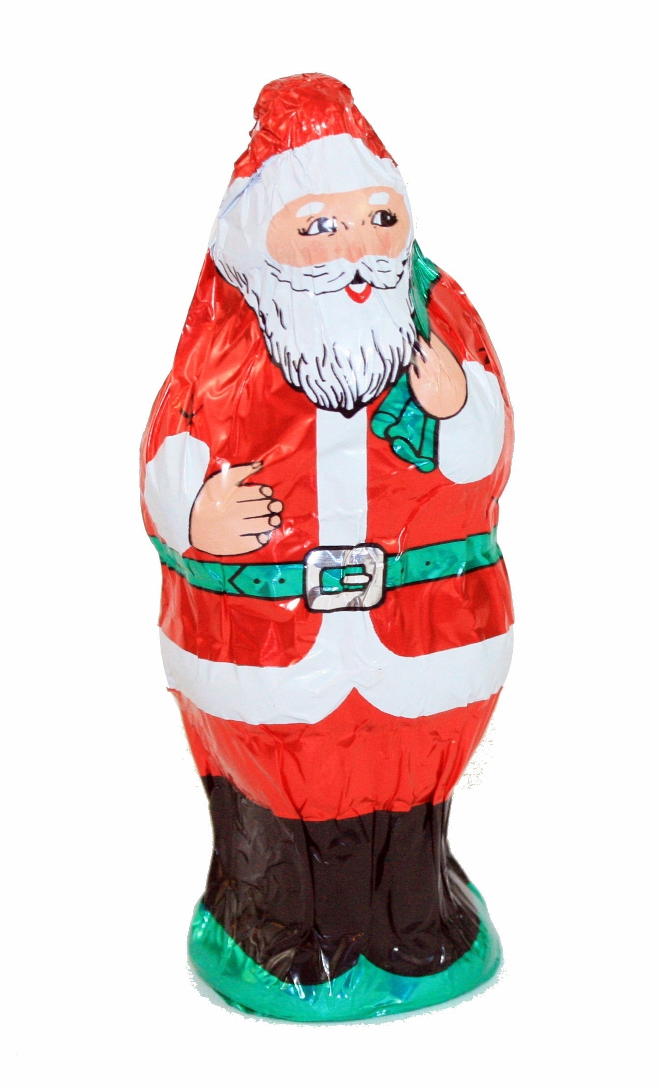 Hollow Foil Wrapped Santa - 5.25 oz