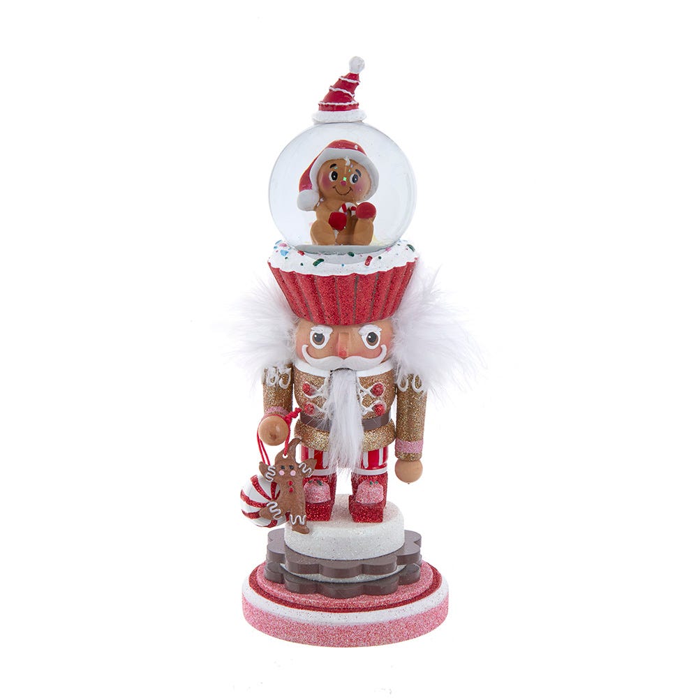 Hollywood Gingerbread Water Globe Nutcracker - 10 Inch