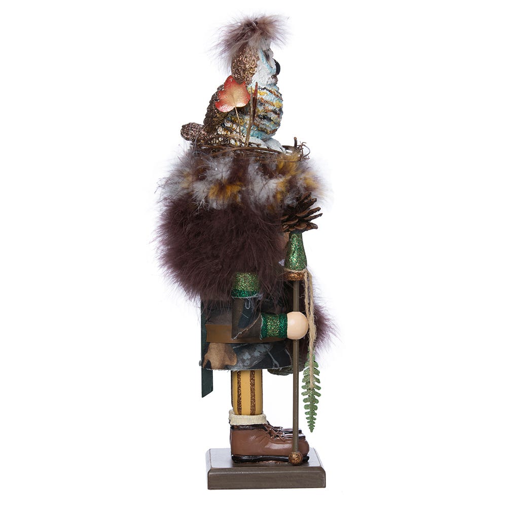 Hollywood Nutcrackers Woodsman With Owl Hat Nutcracker