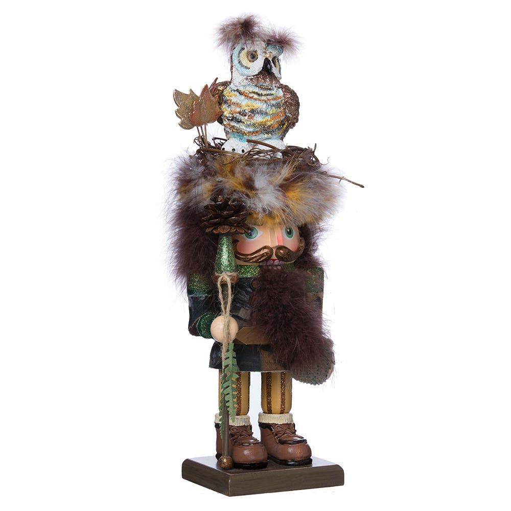 Hollywood Nutcrackers Woodsman With Owl Hat Nutcracker