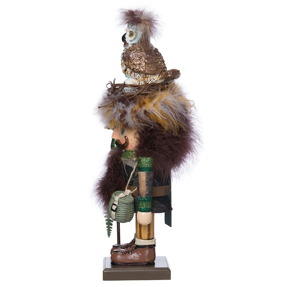 Hollywood Nutcrackers Woodsman With Owl Hat Nutcracker