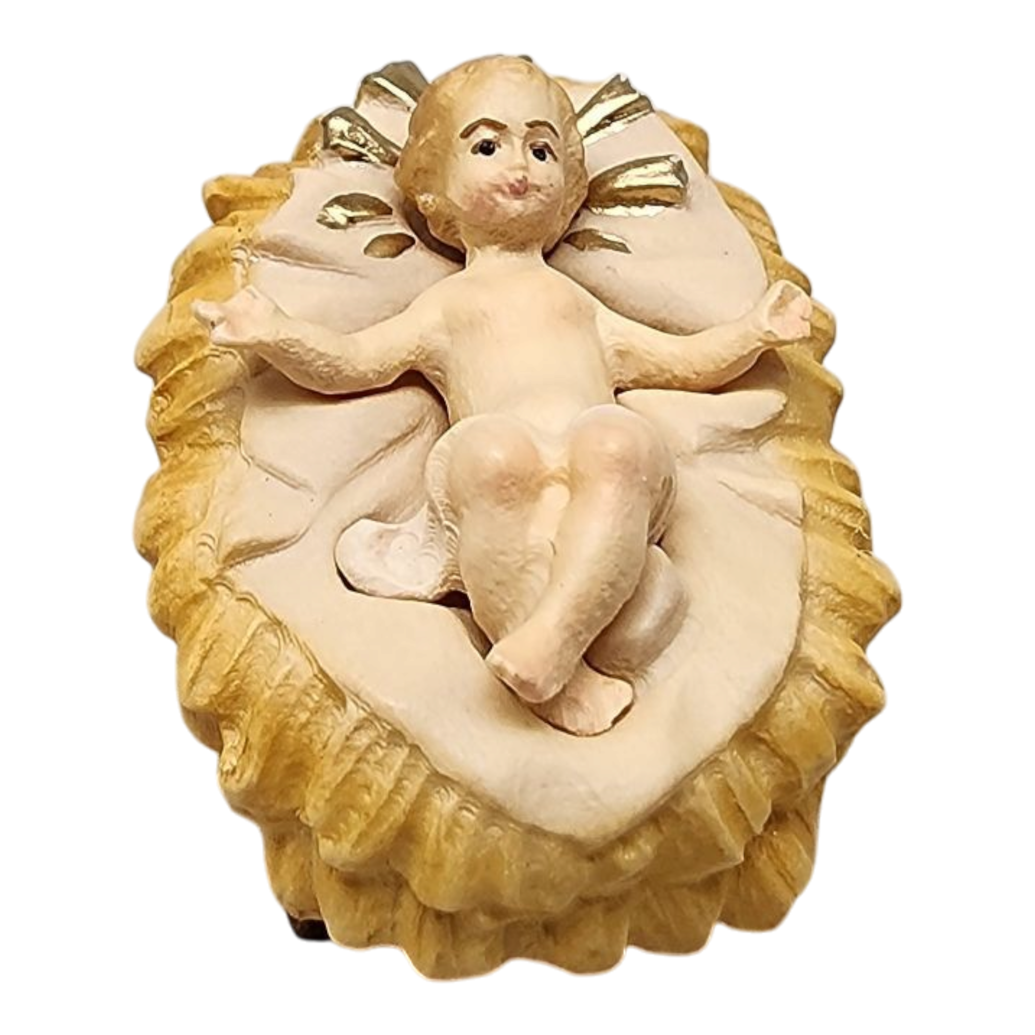 Holy Family - Hand Carved in Wood - 10cm (4 inch)