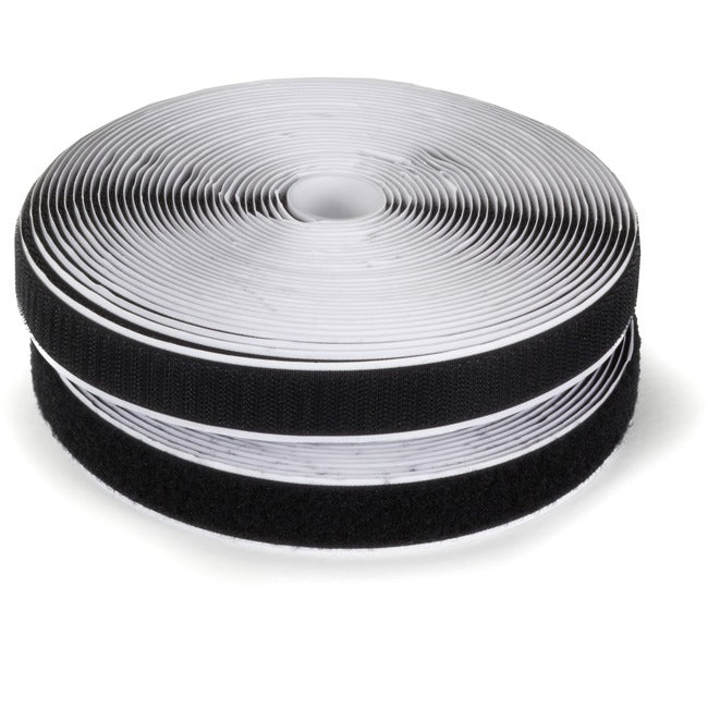 Hook And Loop Cable Wrap - 10M Spool, Black, 2-Pack, Gsa, Taa