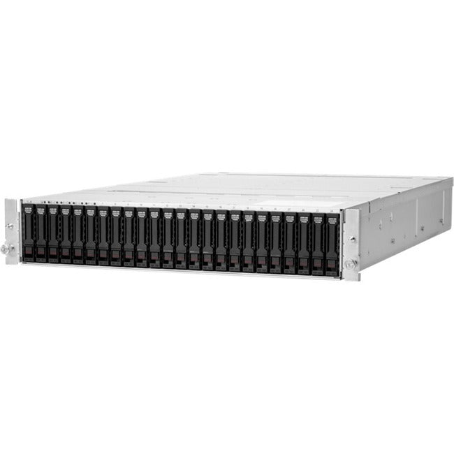 Hpe J2000 Dual Iom 6X100Gbe Nvme-Of Sff Jbof Storage - Hard Drive Array - 24 Bays (Nvm Express) - Gigabit Ethernet, 10 Gigabit Ethernet, 40 Gigabit Ethernet, 100 Gigabit Ethernet (External) - Rack-Mountable - 2U