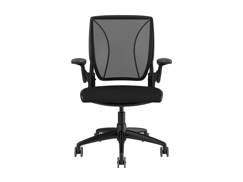 Humanscale Diffrient World - Chair - task - ergonomic - armrests - L-shaped - tilt - swivel W11BC12CF10SHNSC