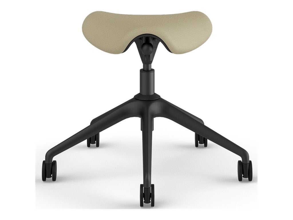Humanscale Freedom Active Pony - Stool - ergonomic - triangular - tilt - swivel - corvara (chrome-free leather) - mineral F500GCL11FSKNSC